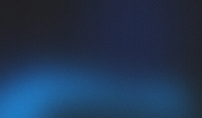 blue illuminated wave on black, grainy color gradient background, noise texture effect, copy space