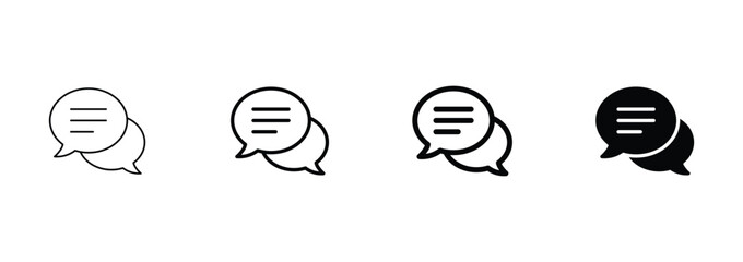 Comment icon speech bubble symbol. Chat, message, message, sms, chat, chatting icon vector