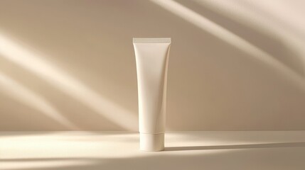 Minimalist Tube of Cream with Soft Shadows