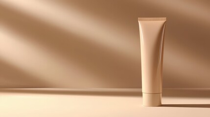 Elegant Cosmetic Tube on Soft Background