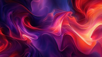 Obraz premium Abstract Swirling Background with Vibrant Red, Purple, and Orange Colors.