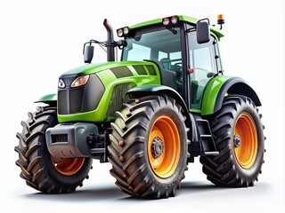 Obraz premium Modern Wheeled Tractor Isolated for Product Photography Showcase