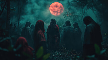Obraz premium Scene is eerie and mysterious