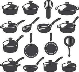 set of kitchen utensils