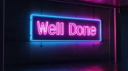 Obraz premium The glowing letters stand out sharply in a clean and modern style