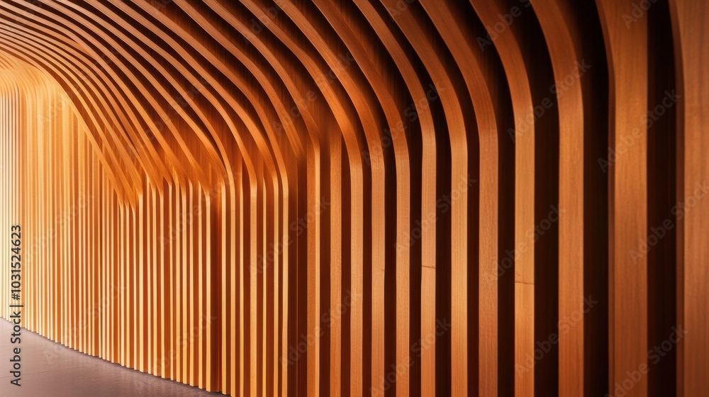 Poster abstract harmony, a seamless arrangement of smooth, identical lines creating a soothing visual rhyth