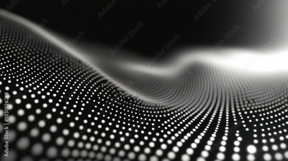Aufkleber uniform alignment of abstract dots, creating a striking visual rhythm, emphasizing symmetry and mini