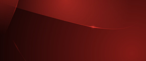 Obraz premium Vector abstract dynamic geometric shape, wave flow line, light effect, and texture on red gradient color for wallpaper, template banner. Illustration modern graphic design for futuristic background