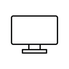 TV icon logo design template isolated illustration