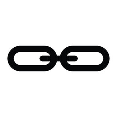 Fototapeta premium Link icon logo design template isolated illustration