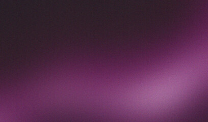 purple illuminated wave on black, grainy color gradient background, noise texture effect, copy space