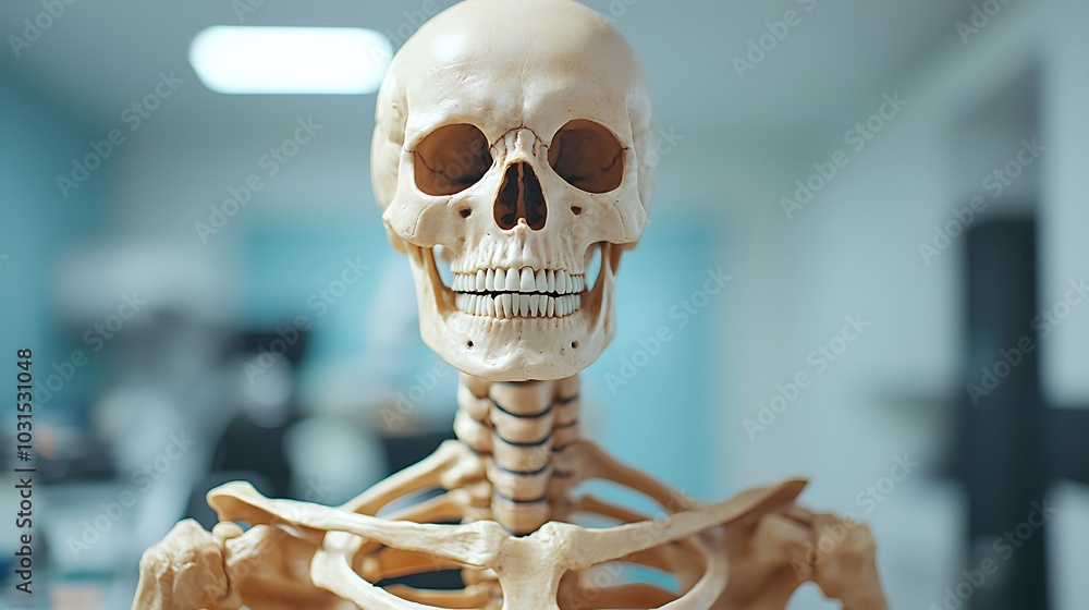 Poster exploring the fascinating structures and functions of the human skeleton an in-depth look at our bon