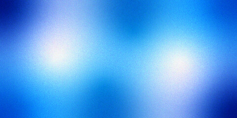 Blue and white grainy gradient background. abstract grainy noise rough. gradient image blurred backdrop. smooth textured header banner poster backdrop design.