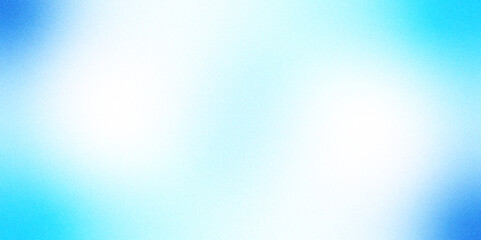 Blue and white grainy gradient background. abstract grainy noise rough. gradient image blurred backdrop. smooth textured header banner poster backdrop design.