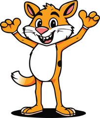 fun mascot of  cat  Illustrator Artwork
