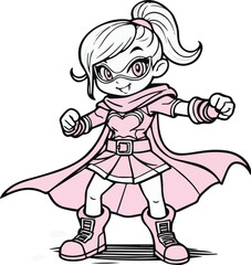 Fototapeta premium super girl vector Illustrator Artwork