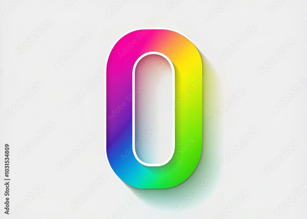 Poster number icon design vector graphics for modern applications and web use