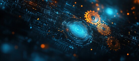 Fototapeta premium Abstract Digital Technology Background