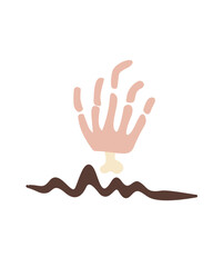 Stickers stamp illustration Halloween season icons painting