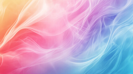 Obraz premium Soft Colorful Smoke Swirls Gently Flowing in Abstract Space