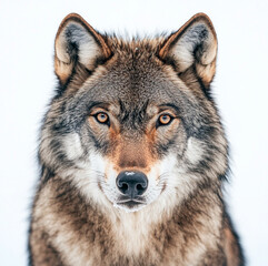 Fototapeta premium wolf on white background