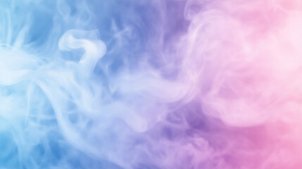 Obraz premium Soft Colorful Smoke Swirls Gently Flowing in Abstract Space