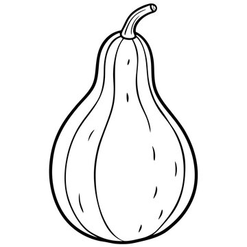 recommend clip art: Ash gourd line art
                    vector illustration on a white background
                    