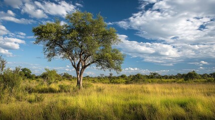Fototapeta premium An endangered tree species growing in a protected nature reserve, its survival carefully monitored