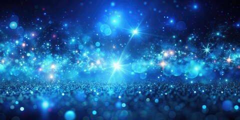 Obraz premium Abstract Blue Magic Particles - Mesmerizing Nebula Backgrounds for Architectural Photography and Visual Effects in 4K Quality