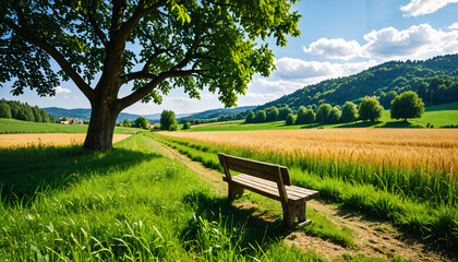 Moment de tranquillité au bord du chemin