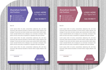 Illustration vector.modern business letterhead in abstract design. Abstract Letterhead Design Modern Business Letterhead Design Template. 