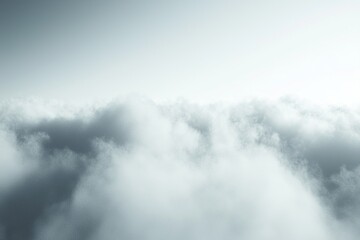 Obraz premium Thick White Fog Background in Nature