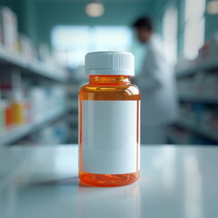 Plastkikowe opakowanie do przechowywania lekarstw.  Pojemniki stosowane w aptekach i przez produentów leków.