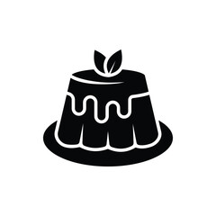 pudding icon vector design template simple and clean