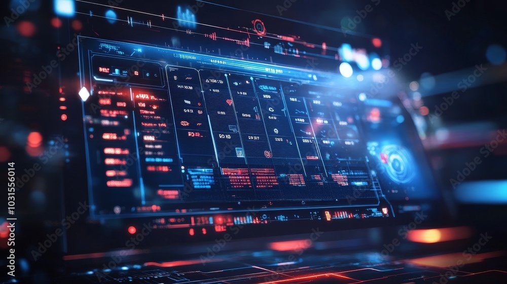 Poster an ai-generated personalized calendar showing highlighted events and reminders, set in a holographic