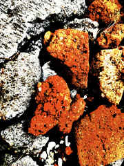 An abstract background of bricks