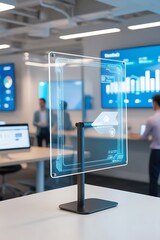 Blank poster billboard template. Blank Sign Label business office background