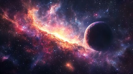 A breathtaking view of a vibrant galaxy