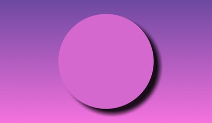  3D pink circular podium top view for product display with gradient background mockup