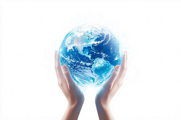 A globe composed of code is shielded by hands, representing the global push for data privacy