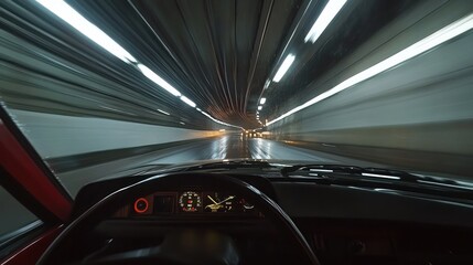 Driving Through Tunnel