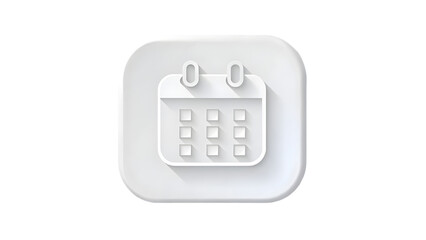 calendar icon isolated on white background 