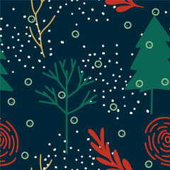 christmas background with snowflakes