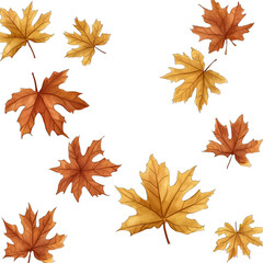 Fototapeta premium Falling Autumn Leaves