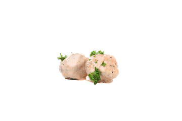 PNG, meatballs, isolated on white background.