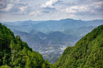 Fototapeta premium mountain landscape with sky and clouds