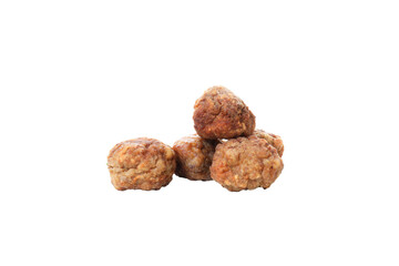 PNG, meatballs, isolated on white background.