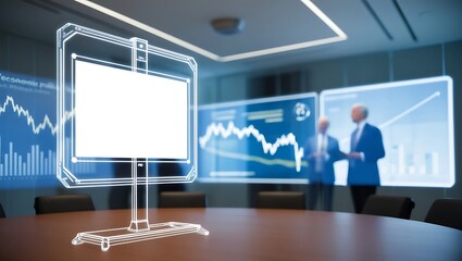 Naklejka premium Outdoor Blank Billboard Mockup for Advertising. Perfect for Brand Campaigns, Marketing Ads, and Promotional Designs