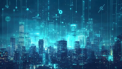 Conceptual diagram of the future digital smart city