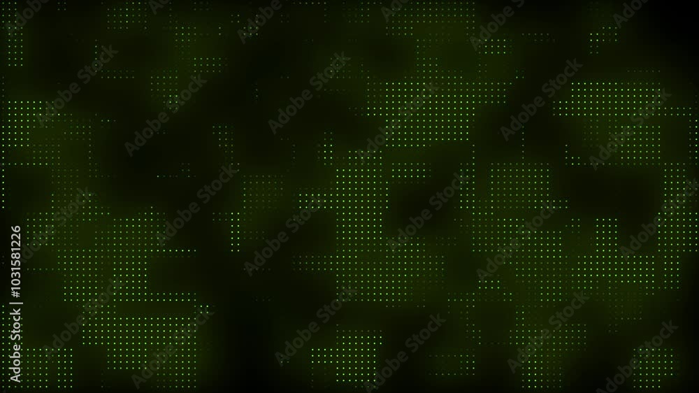 Poster simple fractal dot backgrounds animation concept ,dot line glow background